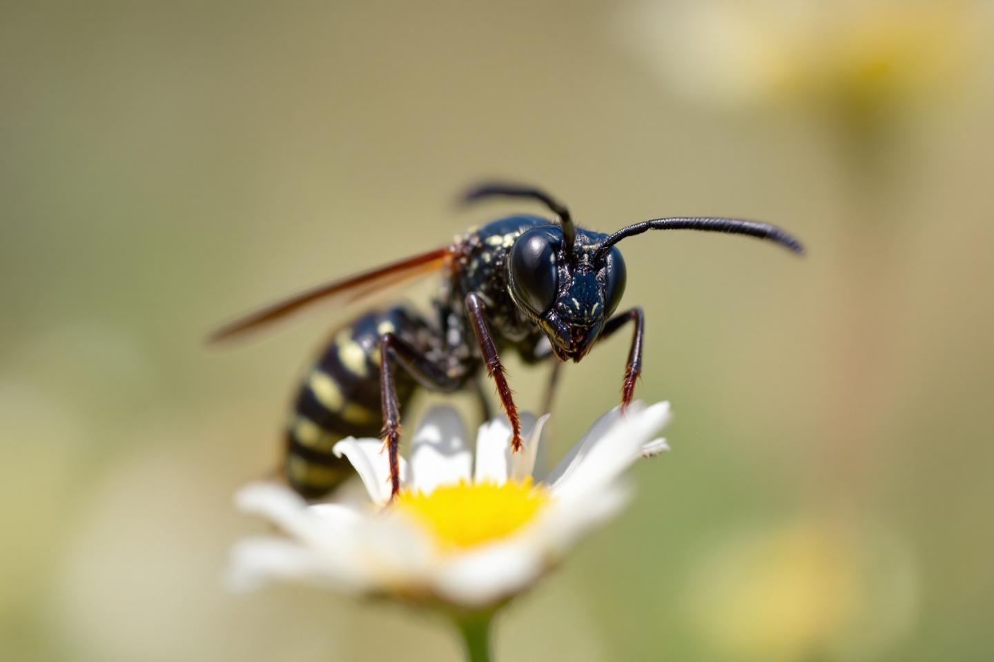 La guêpe noire : espèces, caractéristiques et habitat à connaître