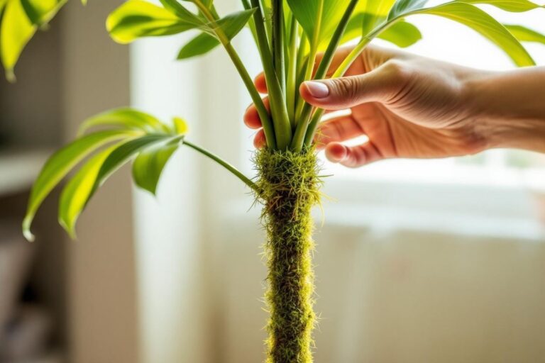 Comment attacher un monstera à un bâton de mousse : guide complet
